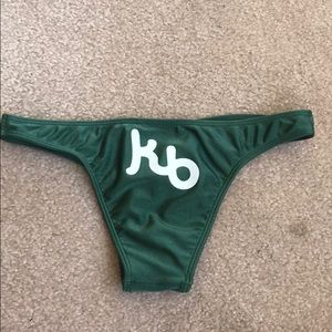deep green shimmery kauai bikini bottoms